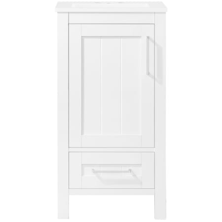 Ove Decors Kansas 18" Free Standing Single Basin Vanity Set with Cabinet and Ceramic Vanity Top White
