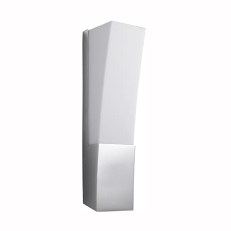 Oxygen Lighting Crescent 14" Tall ADA Single Light LED Bathroom Sconce with Acrylic Shade Polished Chrome