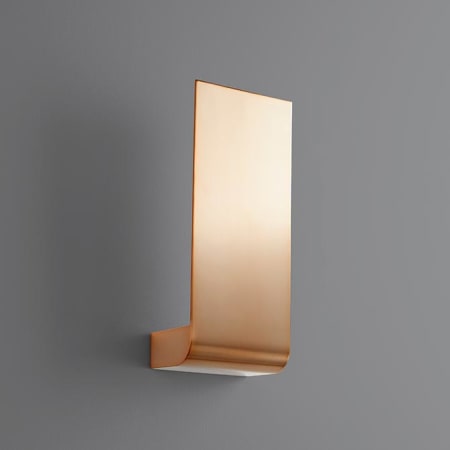 Oxygen Lighting Halo Single Light 13" Tall LED Wall Sconce Satin Copper