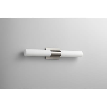 Oxygen Lighting Single Light 27" Wide Integrated LED Bath Bar - ADA Compliant Satin Nickel / Matte White Shade