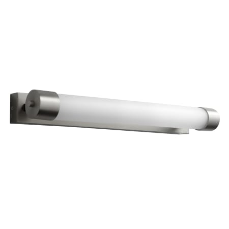 Oxygen Lighting Horizon 26" Wide 1 Light Reversible Mount LED Bath Bar with Acrylic Cylinder Shade Satin Nickel