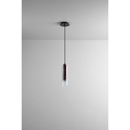 Oxygen Lighting Single Light 3-3/4" Wide Integrated LED Mini Pendant Gunmetal