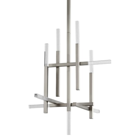 Oxygen Lighting Atlantis 9 Light 27" Wide LED Chandelier Satin Nickel