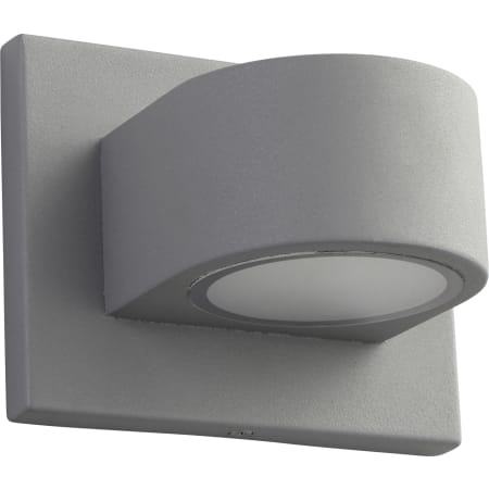 Oxygen Lighting Eris 5" Tall 2 Light Single Outdoor LED Wall Sconce with Frosted Glass Lens Grey