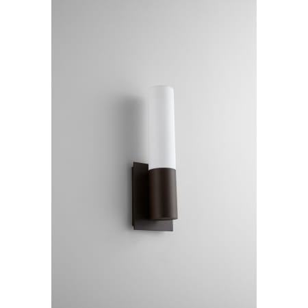 Oxygen Lighting Single Light 14-1/2" Tall Integrated LED Outdoor Wall Sconce - ADA Compliant Oiled Bronze