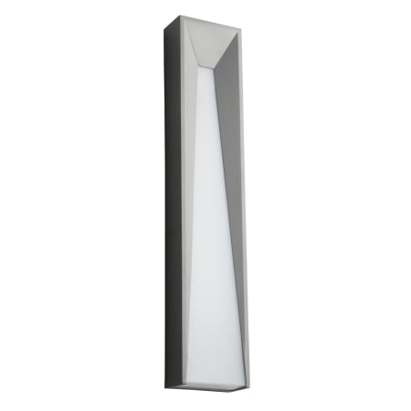 Oxygen Lighting Calypso 22" Tall 2 Light ADA Single Outdoor LED Wall Sconce with Polycarbonate Diffuser Grey