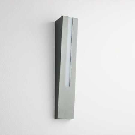 Oxygen Lighting Karme 20" Tall 1 Light ADA Outdoor LED Wall Sconce with Polycarbonate Lens Grey