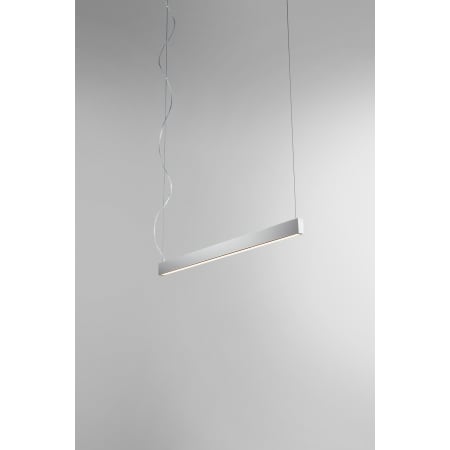 Oxygen Lighting Zepp Single Light 38" Wide LED Linear Chandelier Polished Nickel