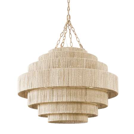 Palecek Everly 4 Light 30" Wide Pendant Taupe