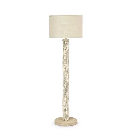 Palecek Point Dume 66" Tall Buffet Floor Lamp Off White