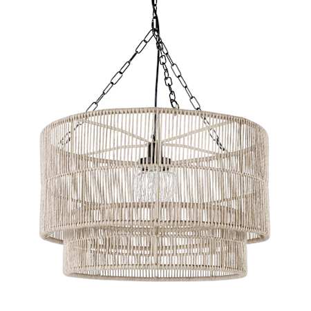 Palecek Tanner 30" Wide Outdoor Pendant Black