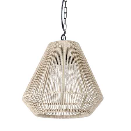 Palecek Tanner 18" Wide Outdoor Pendant Black