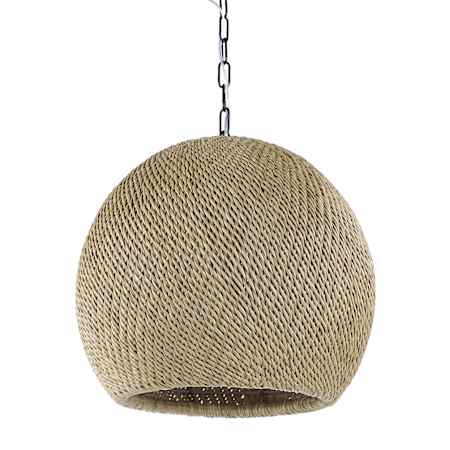 Palecek Augustine 21" Wide Outdoor Pendant Black
