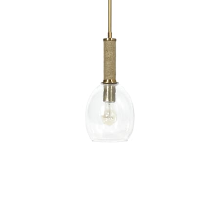 Palecek Bronson 7" Wide Mini Pendant Brass