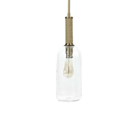 Palecek Bronson 6" Wide Mini Pendant Brass