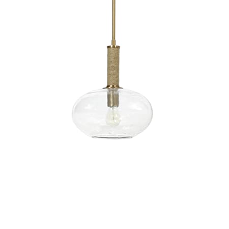 Palecek Bronson 12" Wide Pendant Brass