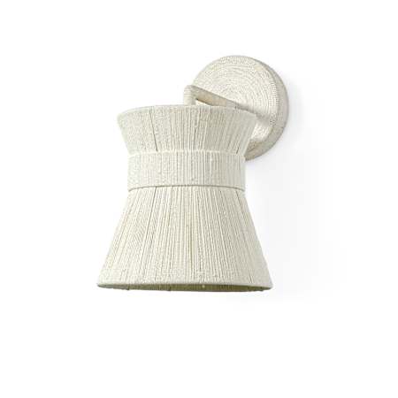 Palecek Cassidy 12" Tall Wall Sconce Off White