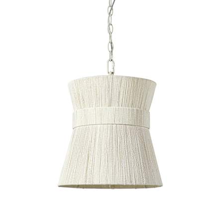 Palecek Cassidy 14" Wide Pendant Off White