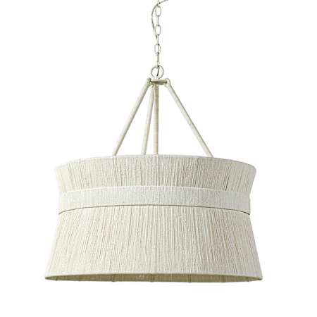 Palecek Cassidy 3 Light 28" Wide Chandelier Off White