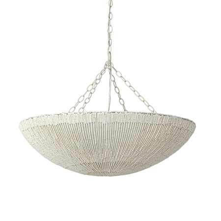 Palecek Cora 3 Light 31" Wide Chandelier Off White