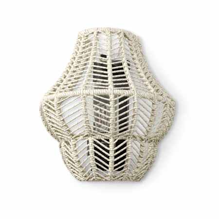 Palecek Gabriella 16" Tall Outdoor Wall Sconce Cream