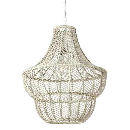 Palecek Gabriella 3 Light 31" Wide Outdoor Pendant Cream