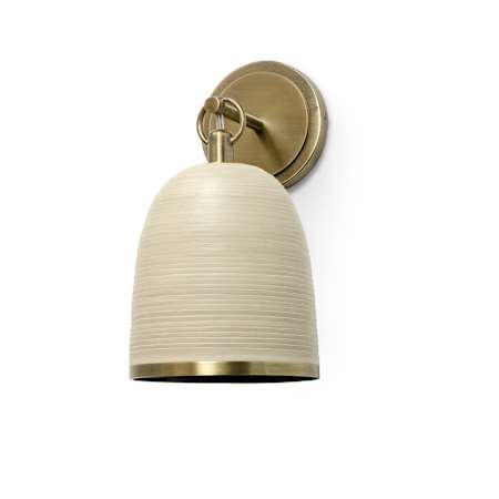 Palecek Rivoli 13" Tall Wall Sconce Antique Brass
