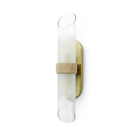 Palecek Yvonne 2 Light 23" Tall Wall Sconce Brushed Brass