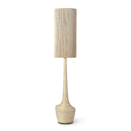 Palecek Newport 65" Tall Buffet Floor Lamp Brass