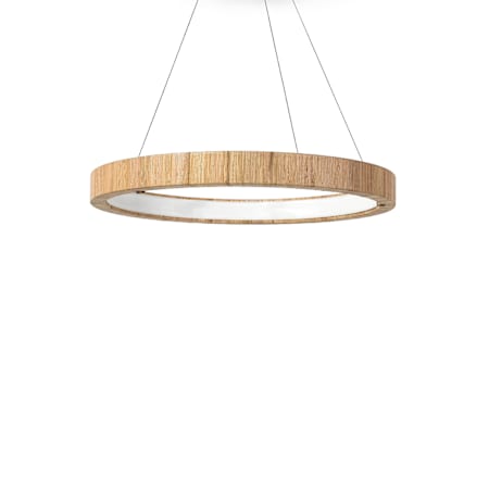 Palecek Gibson 32" Wide Ring Chandelier Brass