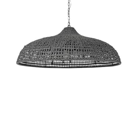 Palecek Westerly 3 Light 43" Wide Outdoor Chandelier Black