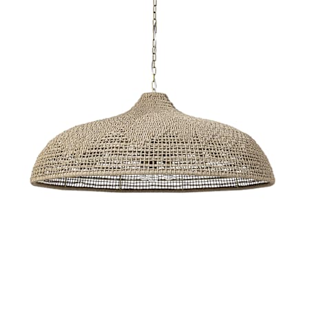 Palecek Westerly 3 Light 43" Wide Outdoor Chandelier Antique Brass