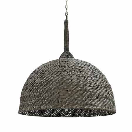 Palecek Wisteria 3 Light 42" Wide Pendant Antique Brass