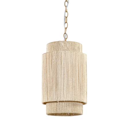 Palecek Everly 10" Wide Pendant Taupe