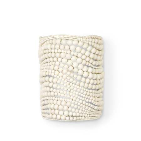 Palecek Point Dume 14" Tall Wall Sconce Off White