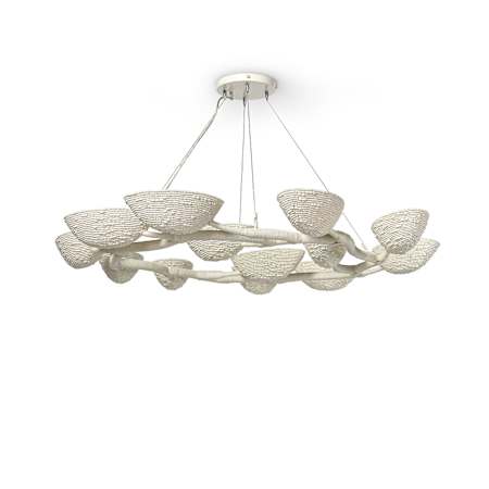 Palecek Delilah 13 Light 51" Wide Chandelier Cream