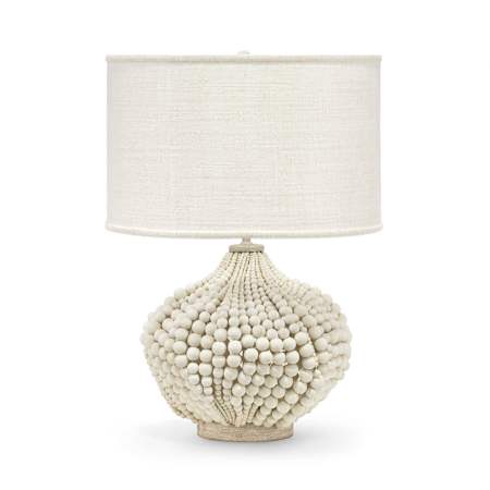Palecek Point Dume 31" Tall Buffet Table Lamp Off White