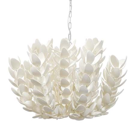 Palecek Coco Magnolia 4 Light 27" Wide Pendant Cream