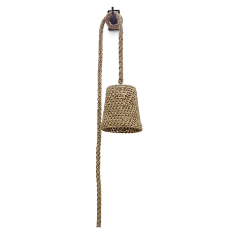 Palecek Green Oaks 10" Tall Wall Sconce Black
