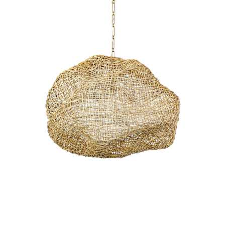 Palecek Andorra 33" Wide Pendant Antique Brass