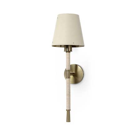 Palecek Hendrick 24" Tall Wall Sconce Brass