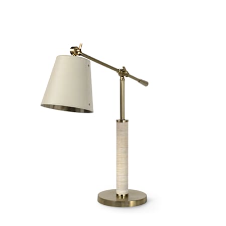 Palecek Hendrick 25" Tall Boom Arm Table Lamp Brass