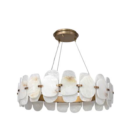 Palecek Charlize 43" Wide Ring Chandelier Antique Brass