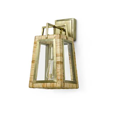Palecek Watson 15" Tall Wall Sconce Antique Brass