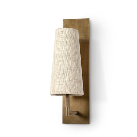 Palecek Irving 21" Tall Wall Sconce Antique Brass