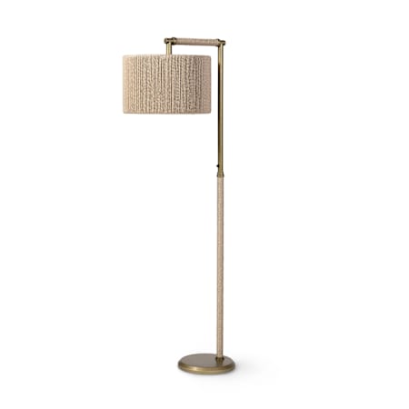Palecek Carolina 69" Tall Buffet Floor Lamp Brass