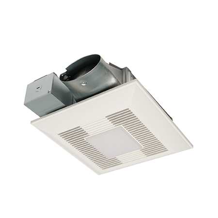 Panasonic 100 CFM 0.6 Sone Condensation Sensing Energy Star Certified Bath Fan with LED Light and Pick-A-Flow Speed Selector White