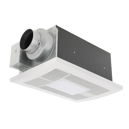 Panasonic 110 CFM 0.7 Sone Ceiling Mounted Exhaust Fan with Heater and Light White