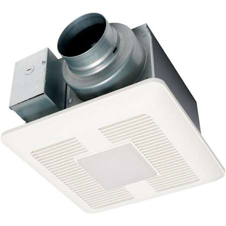 Panasonic 110 CFM 0.4 Sones Ceiling Mounted LED Lit Exhaust Fan with Whisper Ceiling Technology White