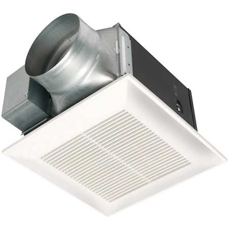 Panasonic WhisperCeiling 380 CFM 3 Sones Ceiling Mounted Energy Star Rated Bath Fan with Built-in Backdraft Damper White